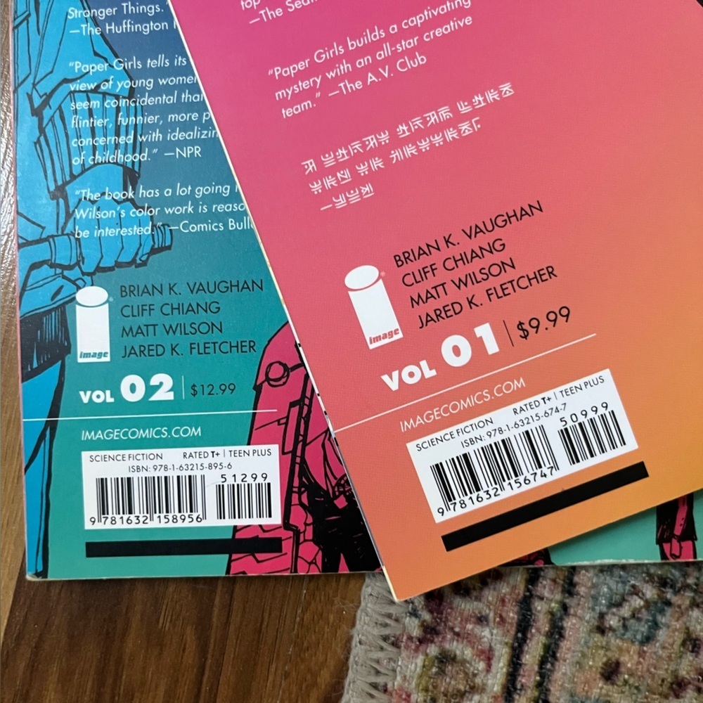 Paper Girls #1 & #2 Graphic Novel Second Printing Image Comics - Bundle of Two - Picture 6 of 6